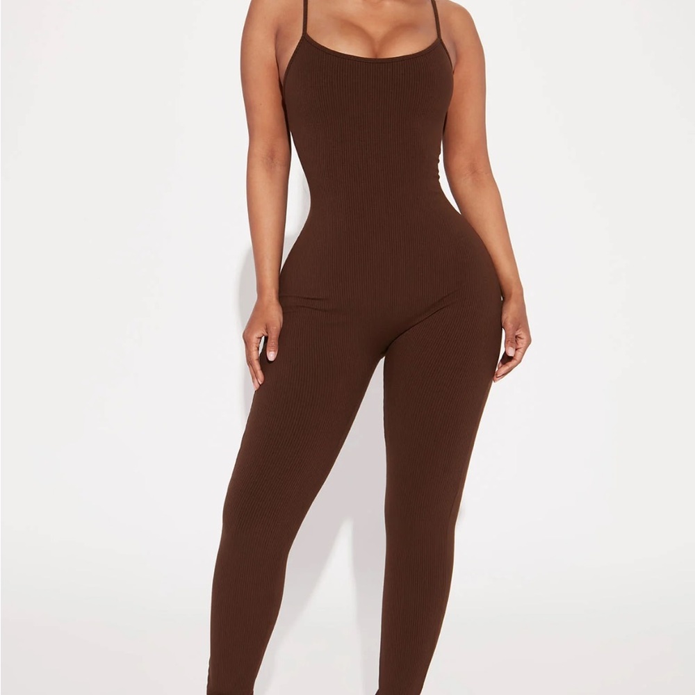 Fashion Nova Brown Jumpsuit